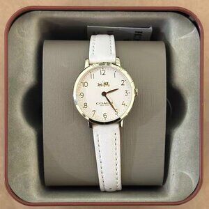 Coach Ultra Slim 14502564 Ivory Two Hand Women's Watch